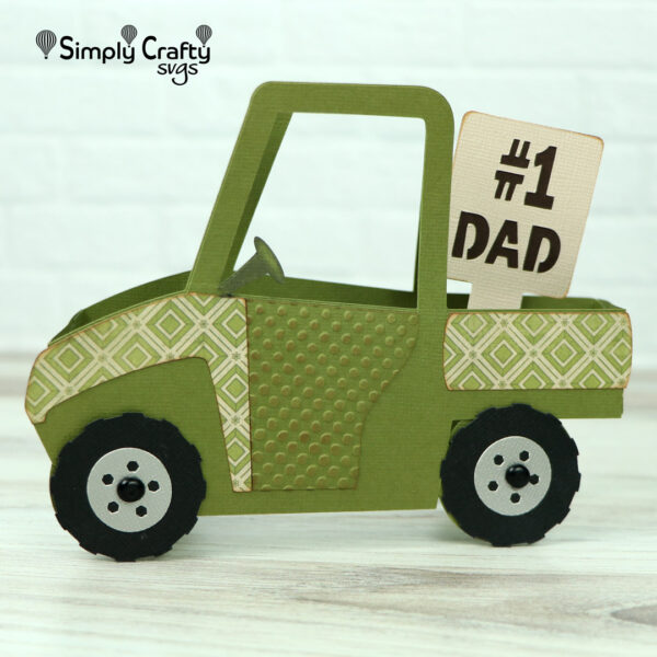 Dad Side by Side Box Card SVG