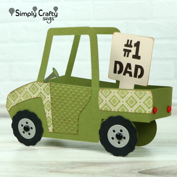 Dad Side by Side Box Card SVG