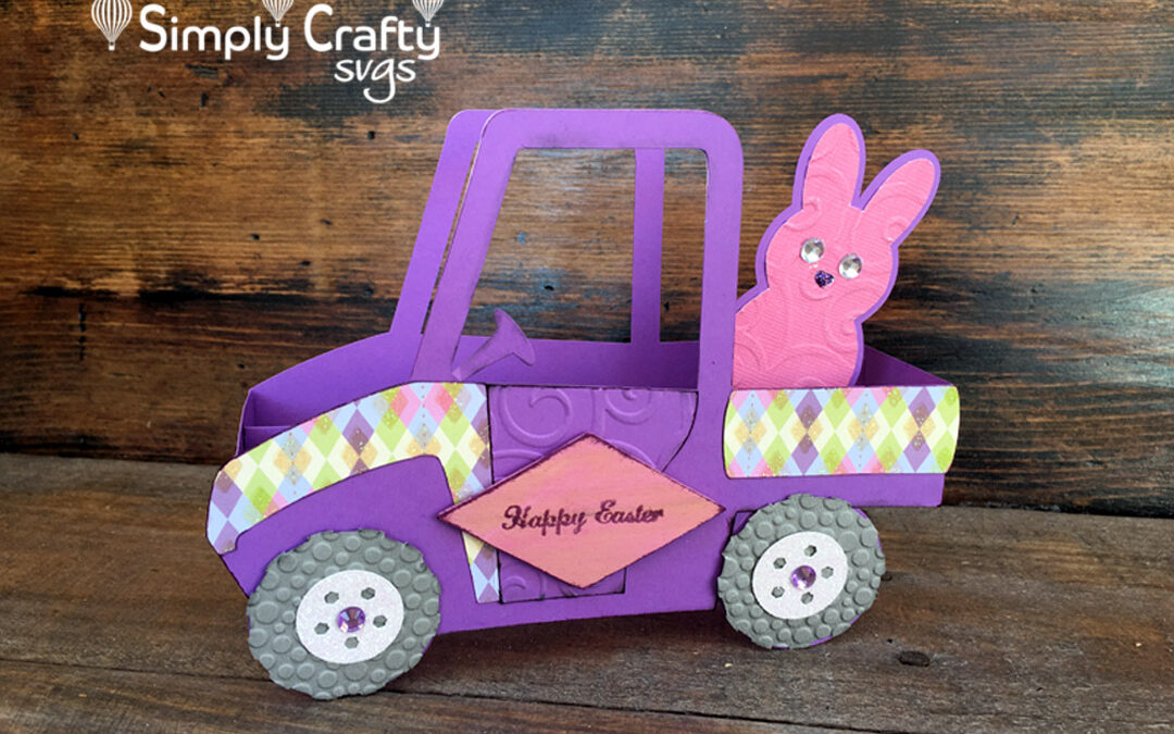 Off-Roading Peep in Easter Side By Side Box Card