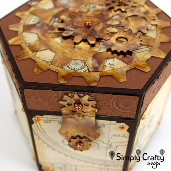 Steampunk Gears Box SVG