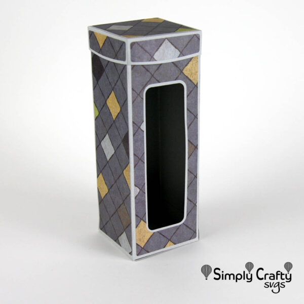 Straight Skinny Tumbler Box SVG