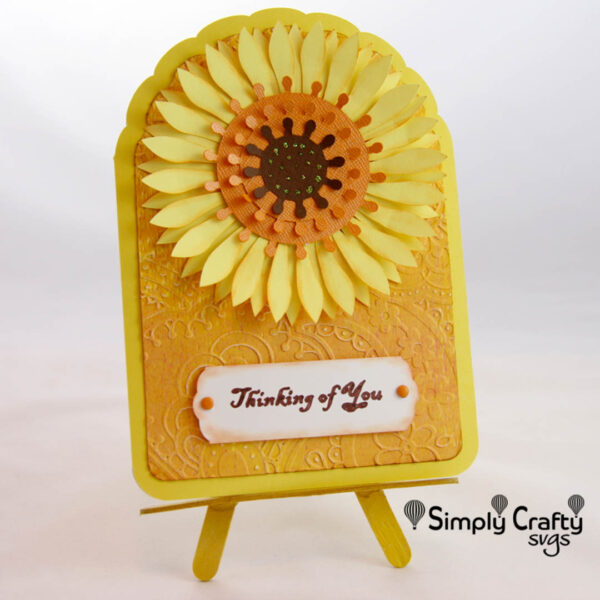 Sunflower Card SVG