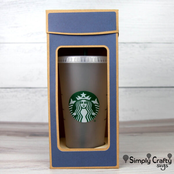 Tall Cold Cup Box SVG