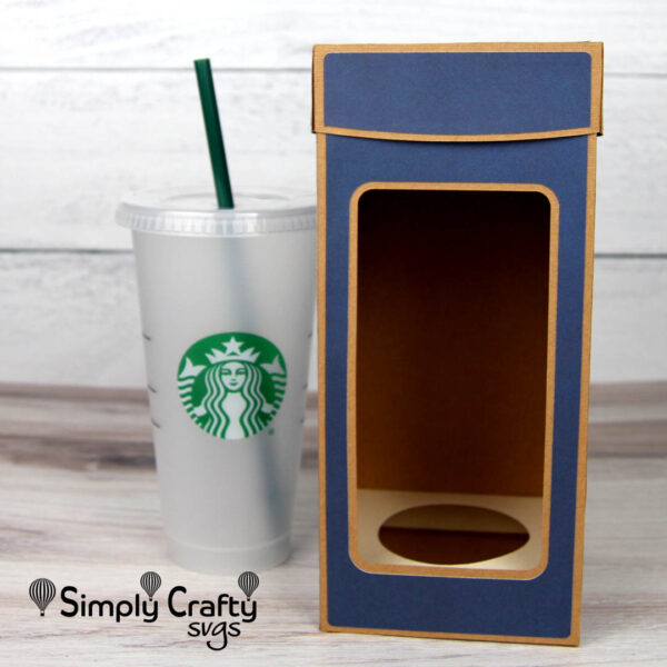 Tall Cold Cup Box SVG