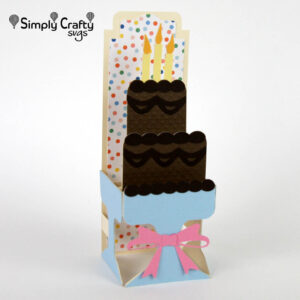 Tiered Cake Box Card SVG