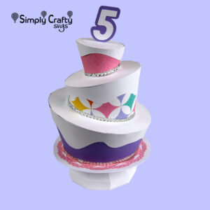 Topsy Turvy Cake SVG