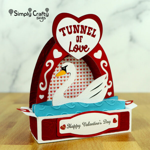 Tunnel of Love Box Card SVG