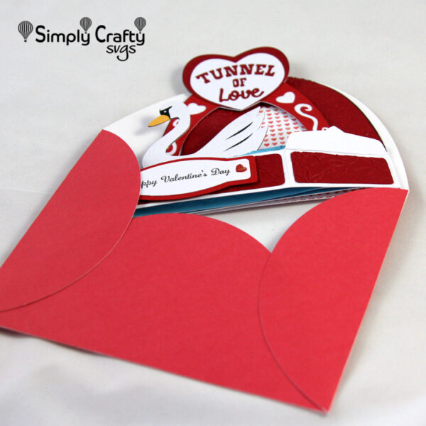 Tunnel of Love Box Card SVG