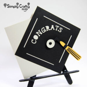 Graduation Cap Card SVG