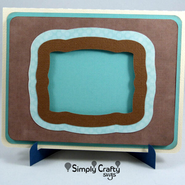 Card Display Easel SVG