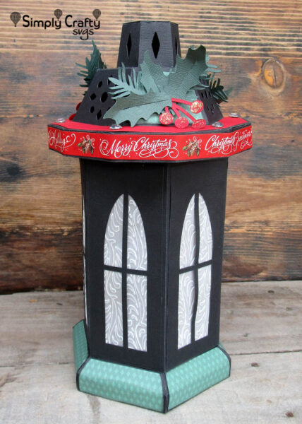 Tall Window Lantern - Christmas Version