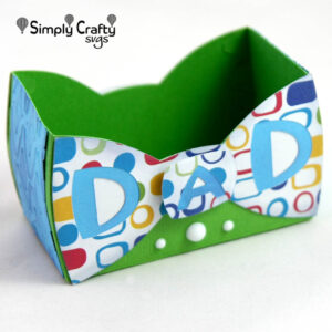 Dad Bow Tie Box SVG