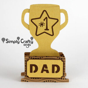 Dad Trophy Card SVG