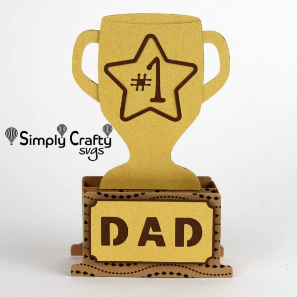 Dad Trophy Card SVG