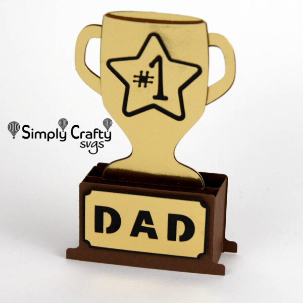 Dad Trophy Card SVG