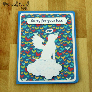 Dog Angel Sympathy Card SVG