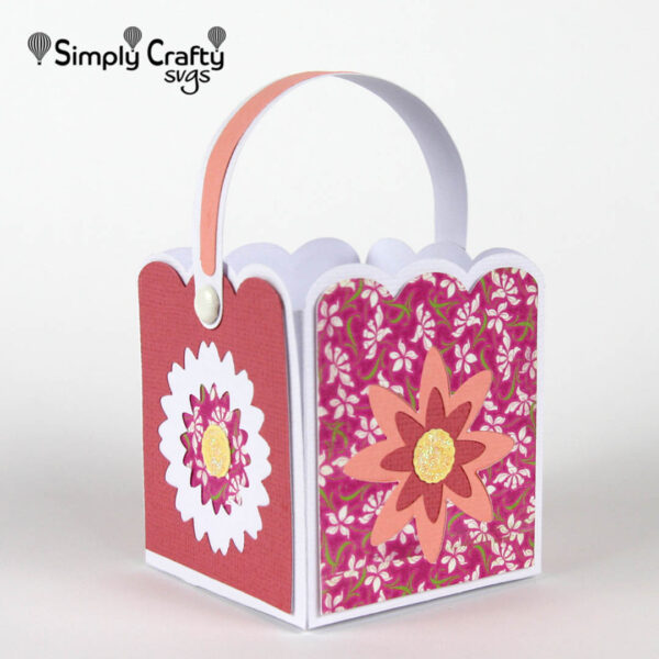 Flower Box with Handle SVG