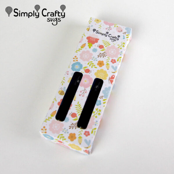Glitter Pen Box Double SVG File