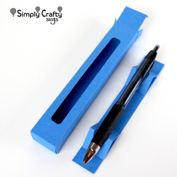 Glitter Pen Box Single SVG File