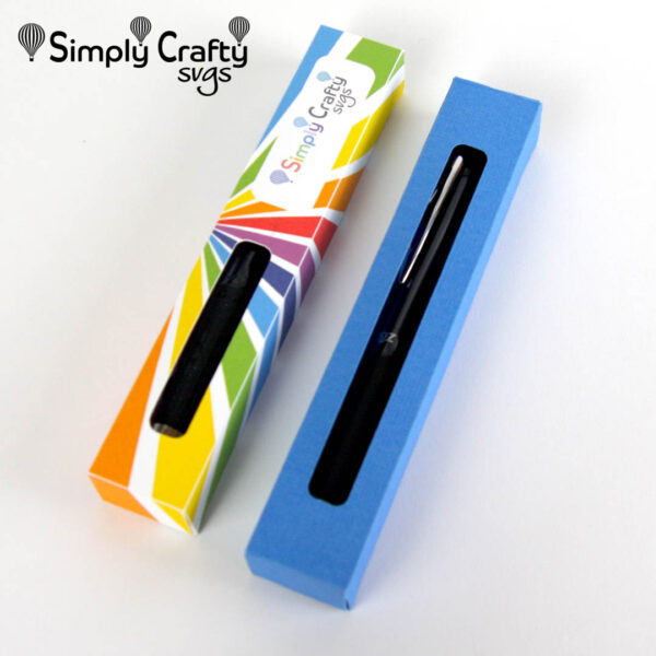 Glitter Pen Box Single SVG File