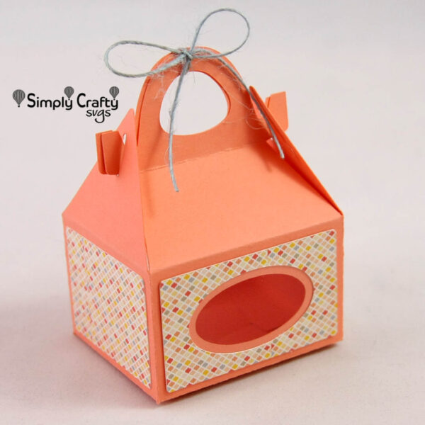 Mini Gable Gift Box SVG