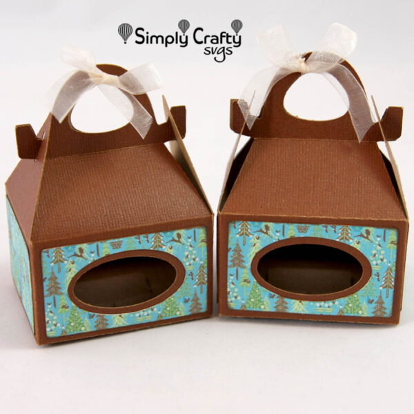 Mini Gable Gift Box SVG