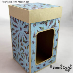 Pint Mason Jar Box SVG