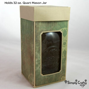 Quart Mason Jar Box SVG