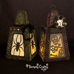 Spider and Skulls Halloween Lantern