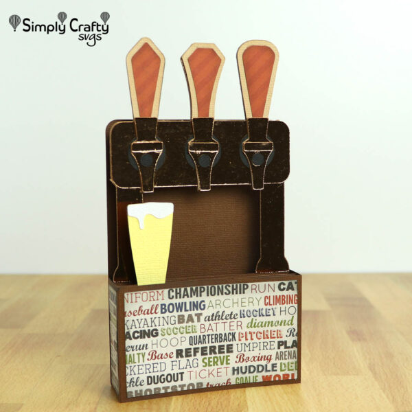 Beer Taps Box Card SVG