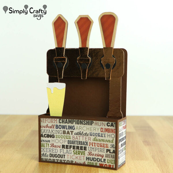 Beer Taps Box Card SVG