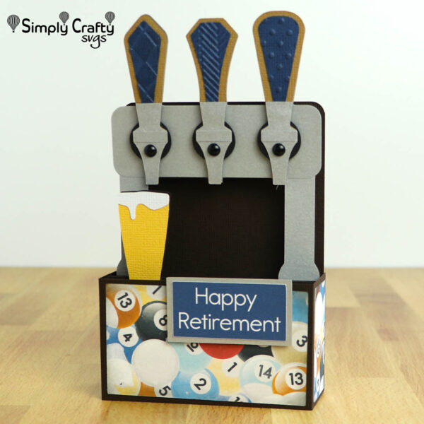 Beer Taps Box Card SVG