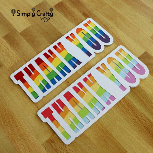 Thank You Slimline Cards SVG