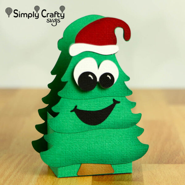 Cheerful Christmas Tree Box SVG