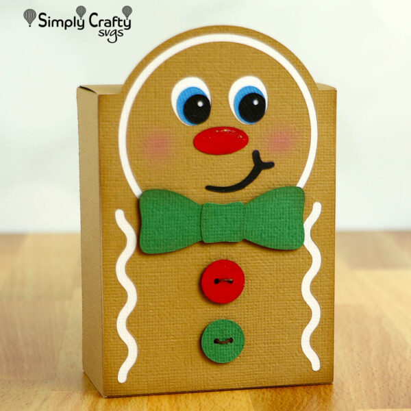 Gingerbread Man Block Box SVG