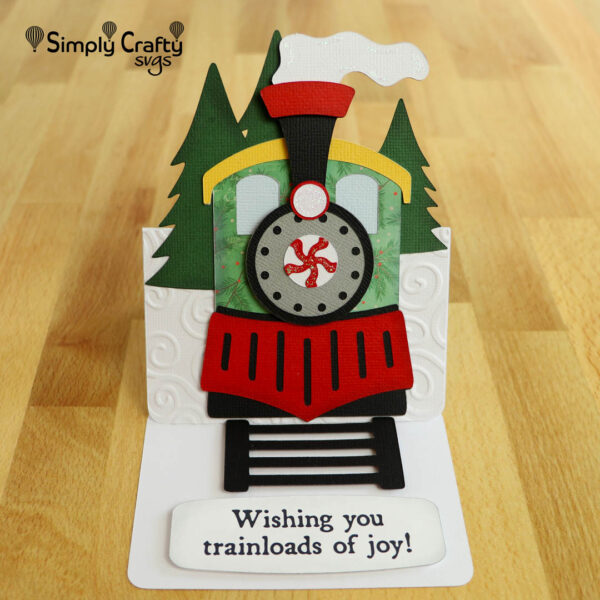 Holiday Express Train Card SVG