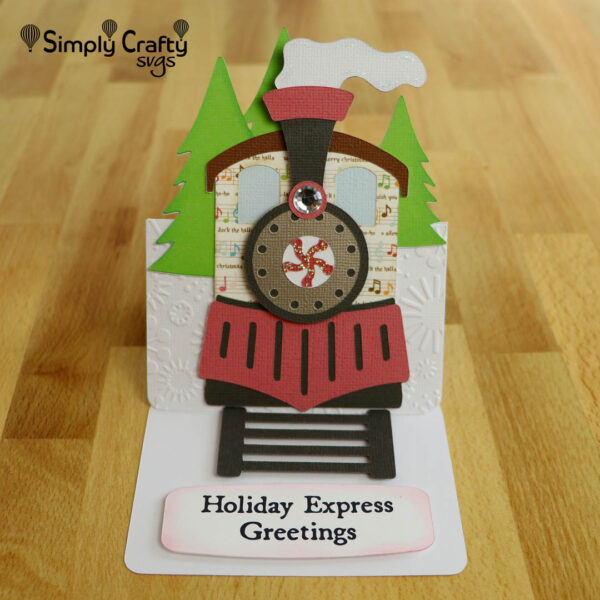 Holiday Express Train Card SVG