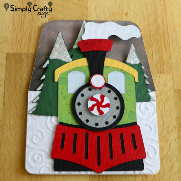 Holiday Express Train Card SVG