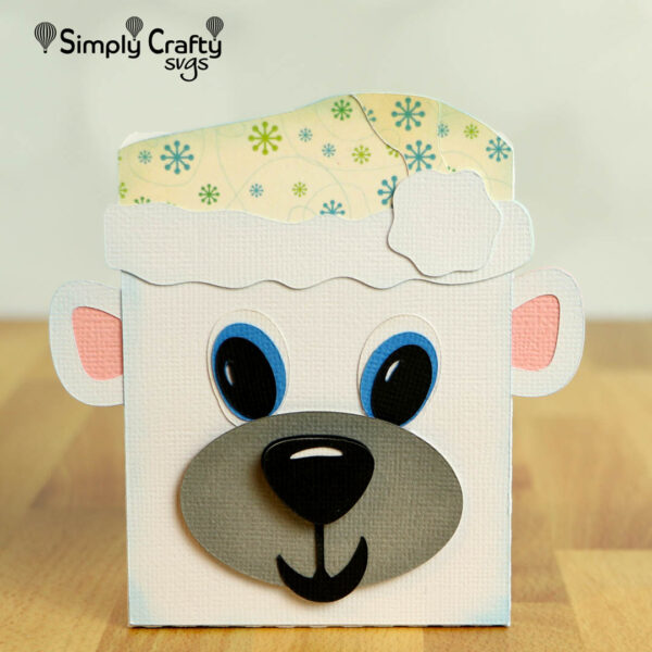 Polar Bear Block Box SVG