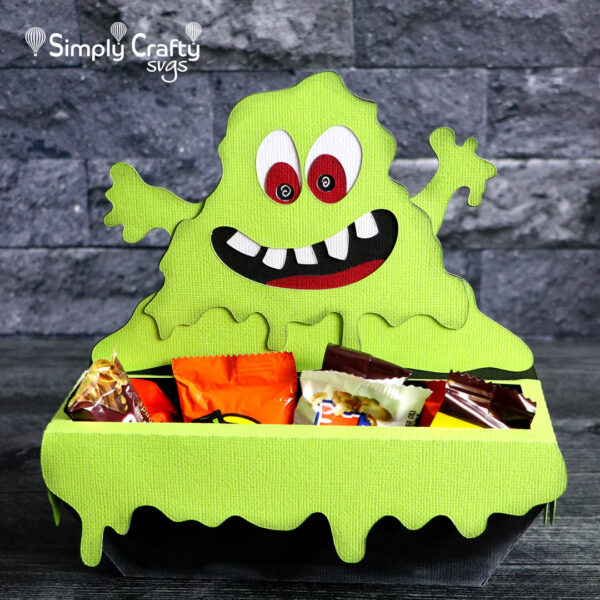 Slimy Monster Treat Box SVG