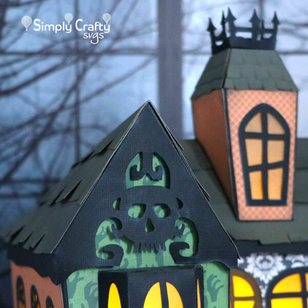3D Haunted House SVG