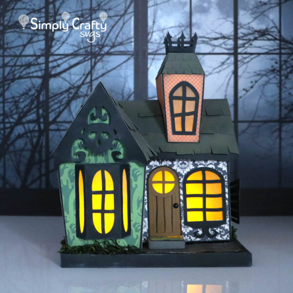 3D Haunted House SVG