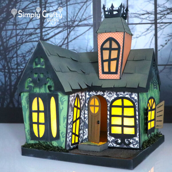 3D Haunted House SVG