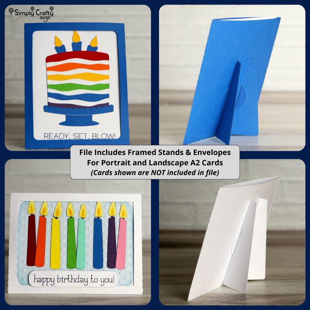 A2 Framed Card Stand SVG