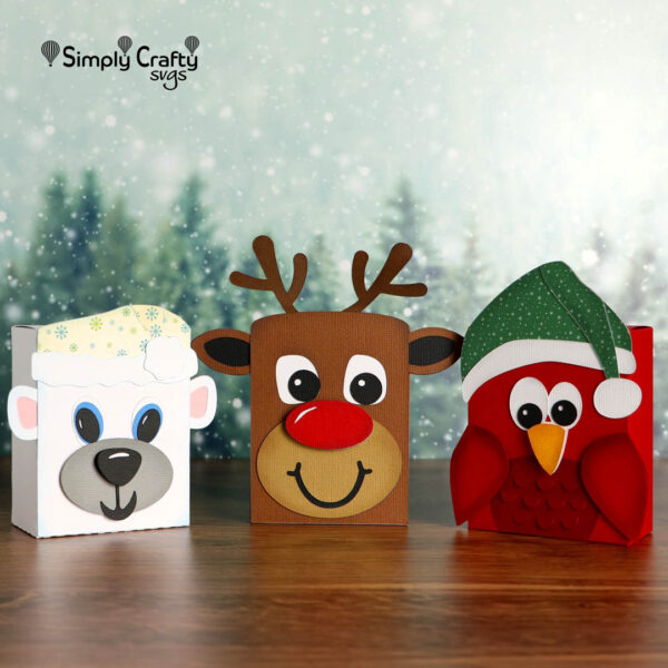 Critters Christmas Block Box SVG