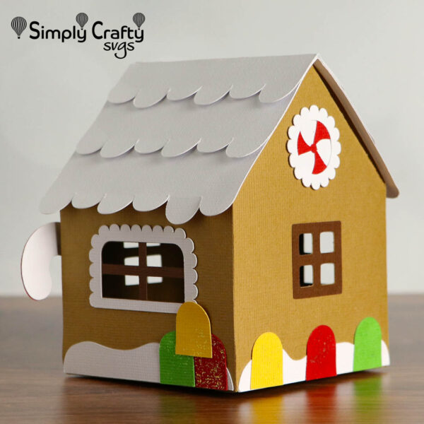 Gingerbread House Box SVG