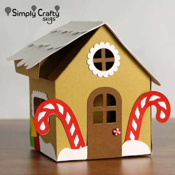 Gingerbread House Box SVG