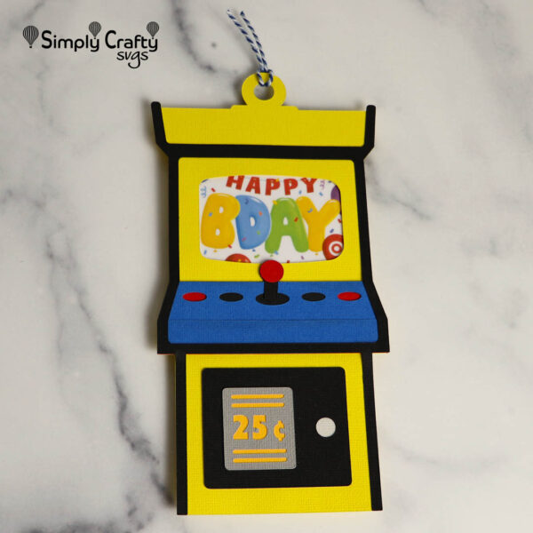 Arcade Gift Card Holder SVG