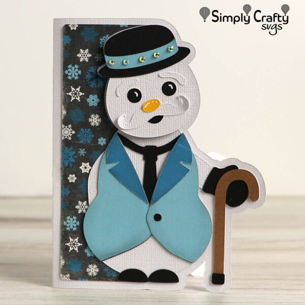 Mr Snowman Cards SVG
