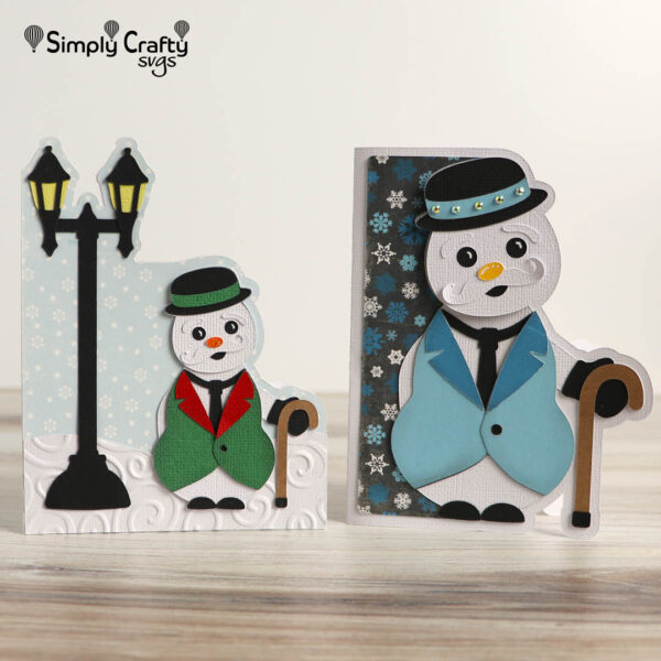 Mr Snowman Cards SVG